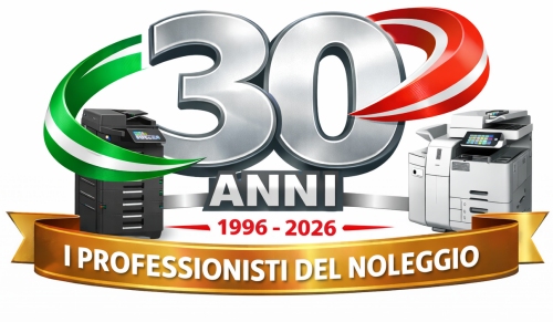 30 Anni di esperienza nel noleggio di fotocopiatrici e stampanti